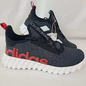 NEW Adidas Unisex-Child Kaptir 3.0 Shoes Sneaker Size 6.5 Black, Red, White NIB